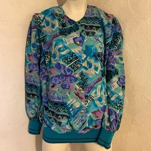 Evanna Pullover Shirt 80s Retro